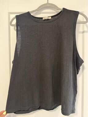 Marine Layer Sleeveless Hemp Cotton Blend Top XL